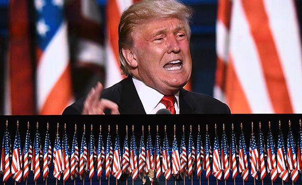 卞中佩／美國已經回不去了_FB_US Republican presidential candidate Donald Trump speaks on the last day of the Republican National Convention on July 21, 2016, in Cleveland, Ohio. / AFP PHOTO / JIM WATSON