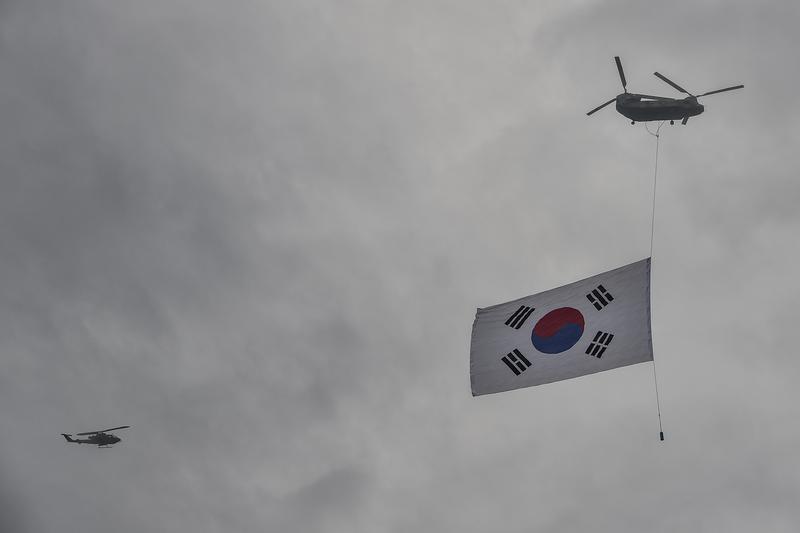 南海議題上韓。YELIM LEE / AFP