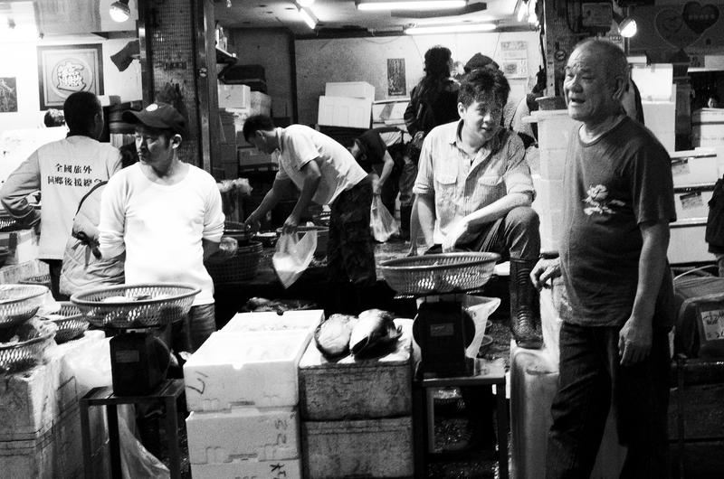 林官賢、崁仔頂魚市場、攝影