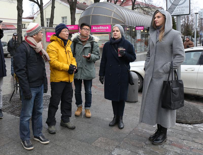 愛沙尼亞的城市建築思考。愛沙尼亞建築博物館館長媞琳歐雅里(右二)，立陶宛建築師公會副會長露塔萊特南蒂（右一）