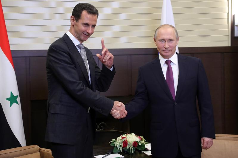 敘利亞與俄羅斯總統