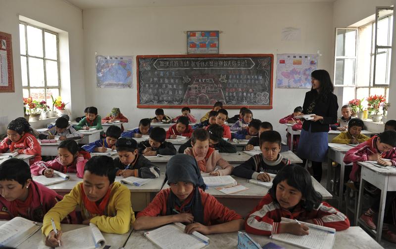 新疆、再教育營、學校。(攝影/REUTERS/Stringer China/達志影像)