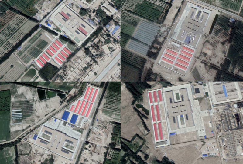 從衛星圖看新疆「再教育營」