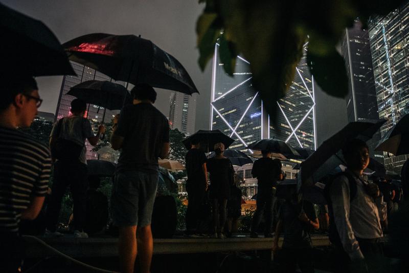 香港、公務員、遮打花園、反送中