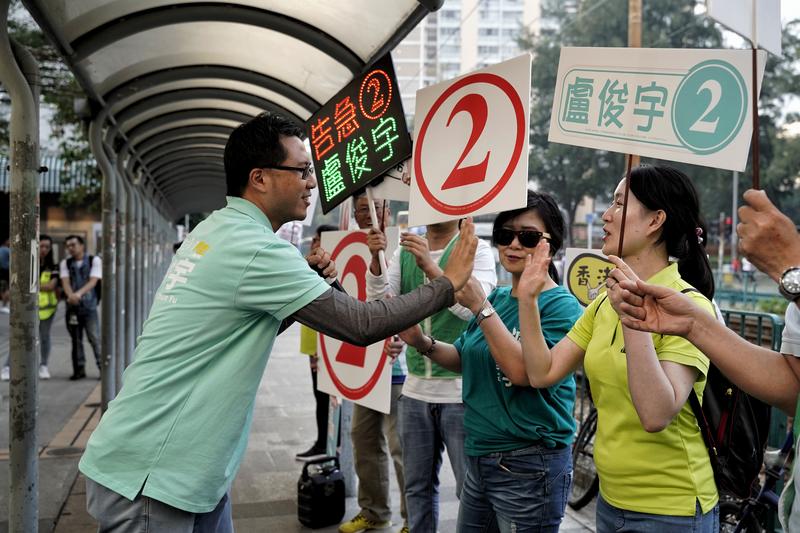 盧俊宇、香港、區議會選舉、泛民派