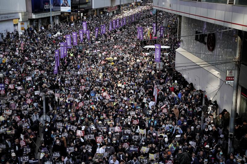 國際人權日、香港、反送中、銅鑼灣