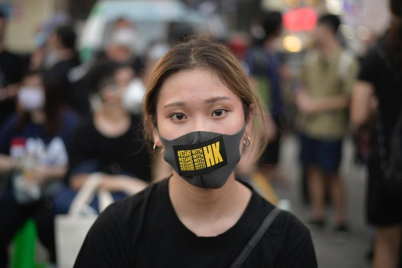 台灣數十個聲援香港反送中團體在西門町舉行步行禱告，響應香港。（攝影／楊子磊）