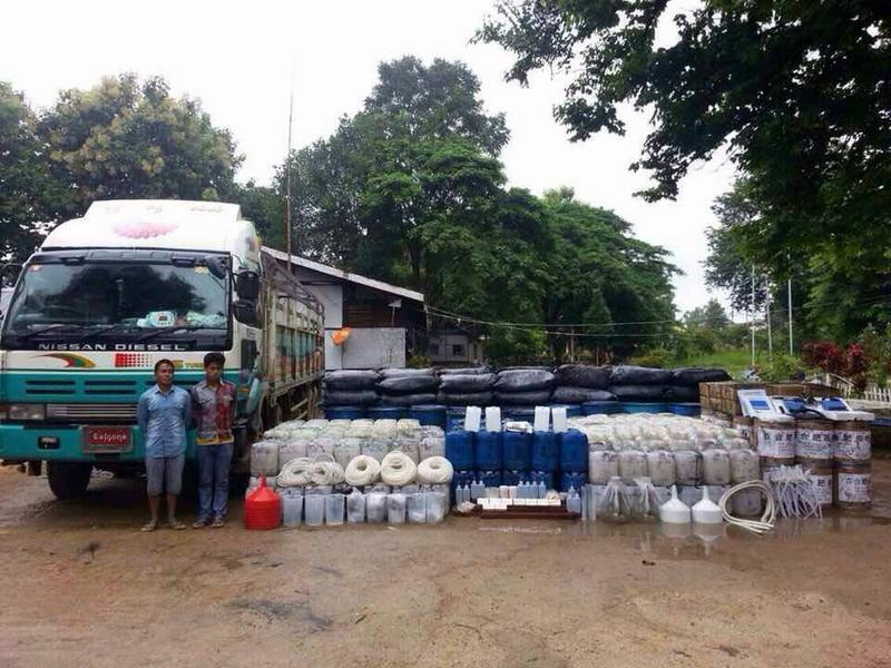 In August 2015, several trucks carrying ephedrine, a substance used for synthesizing meth, were seized between the Thailand-Myanmar border. Among the arrested, three of them were Taiwanese drug makers. This was the first case where authorities discovered Taiwanese involvement in Shan’s meth production since Asia-Pacific drug manufacturing hub was moved. (Photo Credit: Ministry of Justice Investigation Bureau) 
