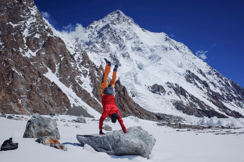 呂忠翰（阿果）2019年挑戰K2未果，在山麓留下影像紀錄，他說自己仍會二度準備登頂K2計畫。（攝影／張元植）
