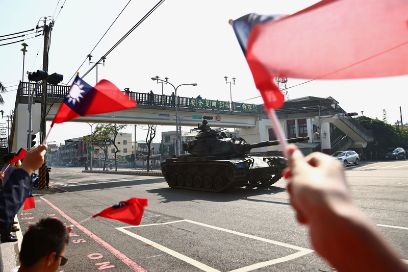 2020年11月3日，在台灣舉行的軍事演習。（攝影／REUTERS／Ann Wang／達志影像）
