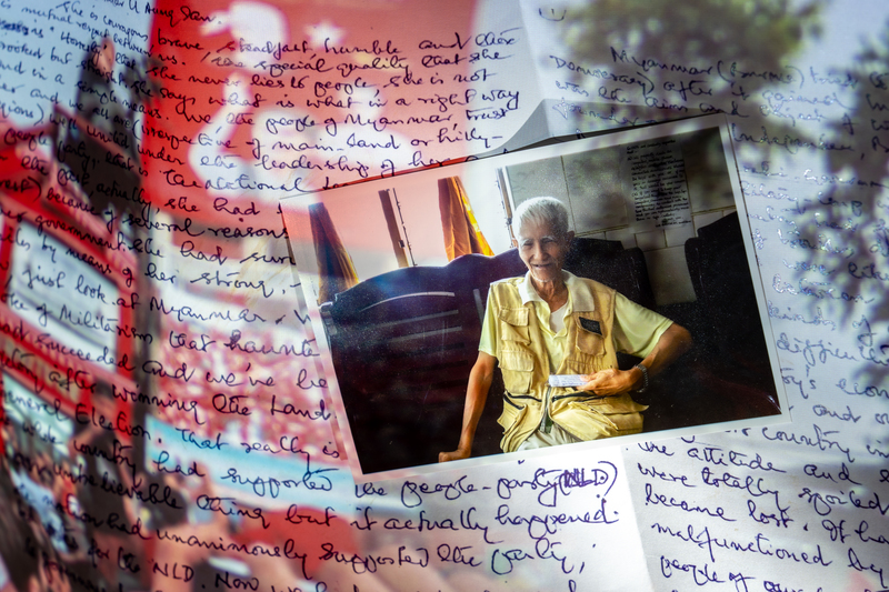 緬甸來的白紙寫滿抗爭回憶：青旅老人告訴我，自由不死