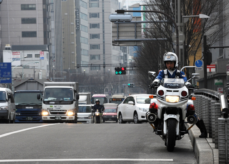 日本、交通、警察