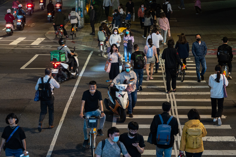 台灣、風景、交通、機車、林森北路、南京東路