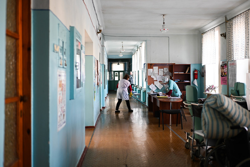 康斯坦丁尼夫卡的醫院。（攝影／Colin Delfosse）
