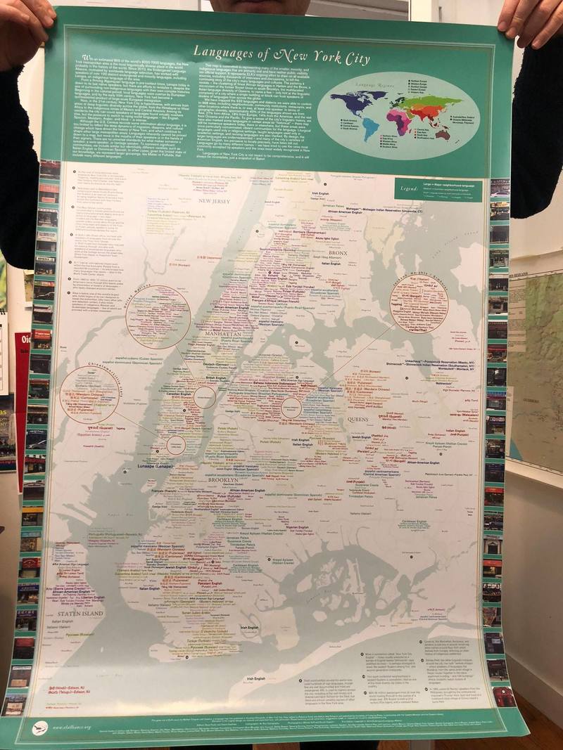 瀕危語言聯盟、紐約語言地圖