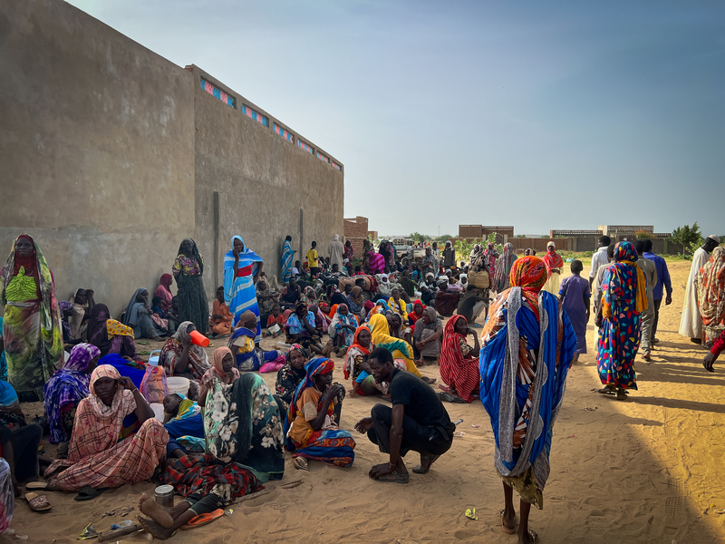2023年6月的查德阿德雷，需多逃離蘇丹的難民在此尋求協助。（攝影／Mohammad Ghannam；圖片提供／無國界醫生）
