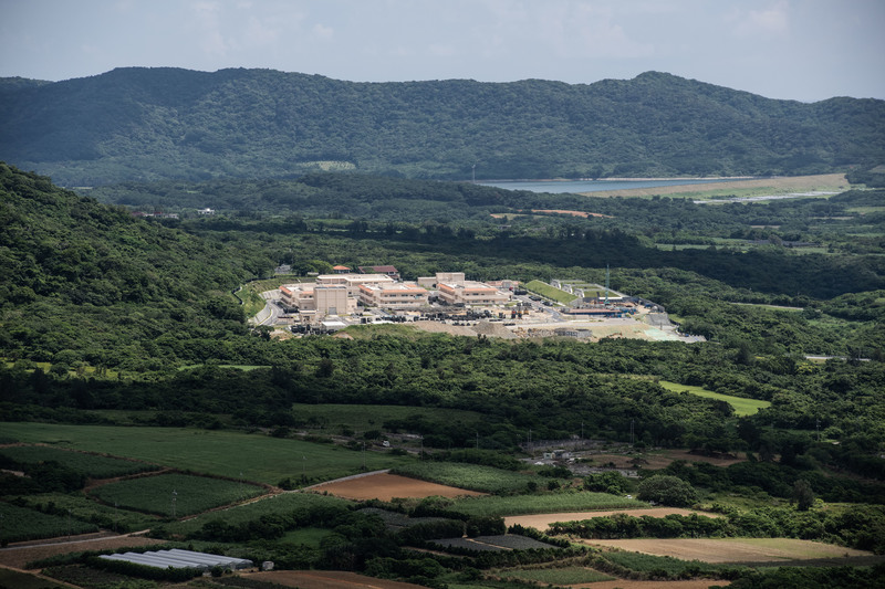 仍在建設中的陸上自衛隊石垣島駐屯地。日本向美國採購的戰斧巡弋飛彈，未來有很大機率將在此部署。（攝影／楊子磊）