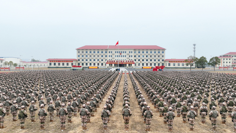 2023年1月3日，中華人民共和國陸軍在江西省的營區操練。（攝影／Future Publishing via Getty Images）