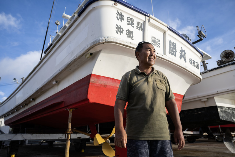 曾參與《台日漁業協定》談判的與那國島漁民中島勝治，來過台灣很多次，也非常關心台海局勢的新聞。（攝影／楊子磊）