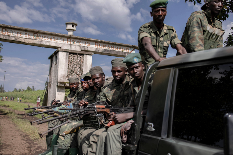活躍於基伍湖一帶的邊境軍閥M23，是剛果目前聲勢最浩大、戰鬥力最強的境內武裝組織。（攝影／AFP／Guerchom Ndebo）