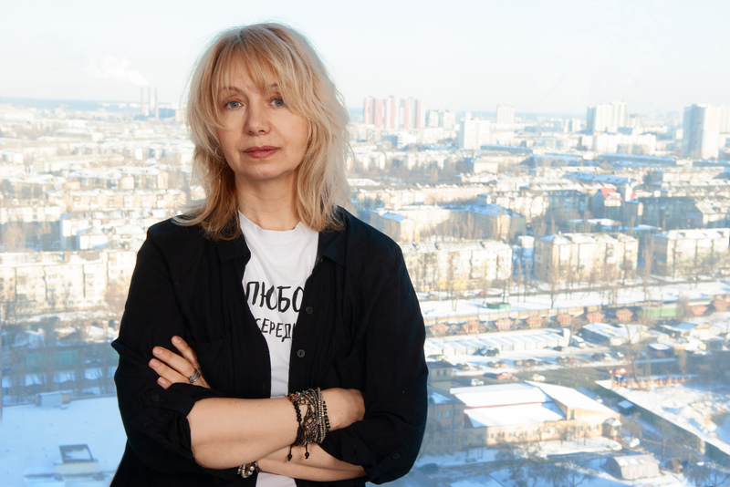 莉什琴斯卡（Svitlana Lishchynska）出身烏克蘭東部的馬里烏波爾，曾創作多部紀錄片。（攝影／Yevhen Dyaditsyn）