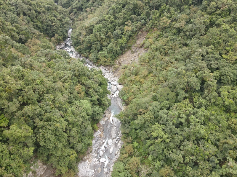 世豐電力第二攔河堰位於豐坪溪支流，為保育類台東間爬岩鰍棲地，世豐預計僅保留原先平均流量的3%（0.06CMS）作為基流量。（照片提供／地球公民基金會）