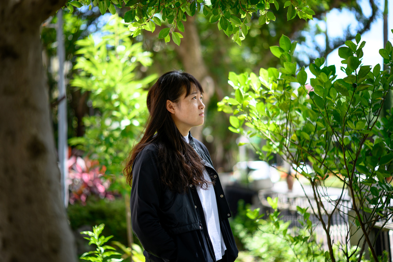 勇敢站出來指控台師大研究計畫頻繁抽血的前女足隊員簡奇陞,竟然不在調查報告中的受試者名單中。(攝影/黃世澤)