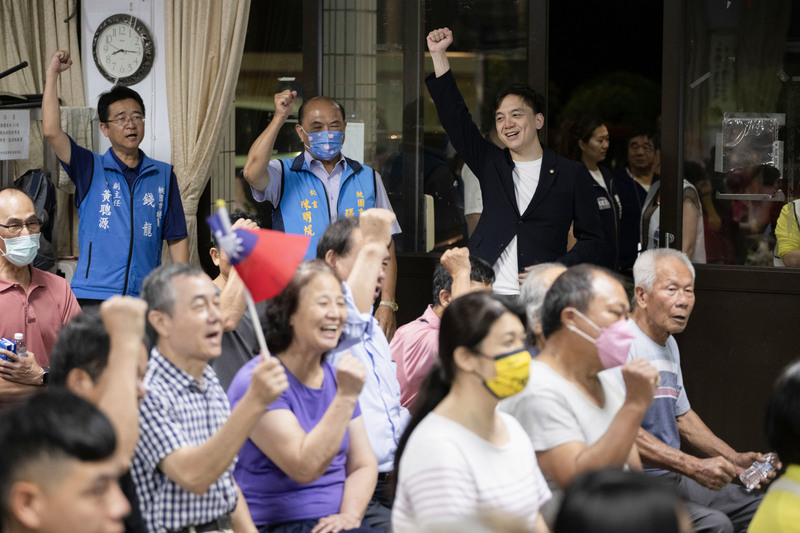 2025年6月16日,國民黨立委牛煦庭於桃園市蘆竹區蘆竹市民活動中心舉辦反詐騙護民主政策說明會。(攝影/楊子磊)