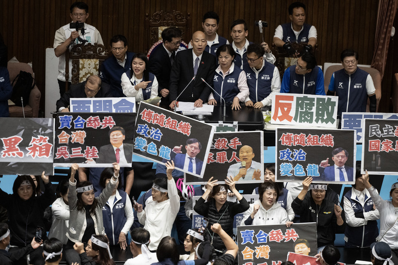 2024年5月17日,立院朝野雙方因《立法院職權行使法》修法爆發激烈衝突。(攝影/楊子磊)