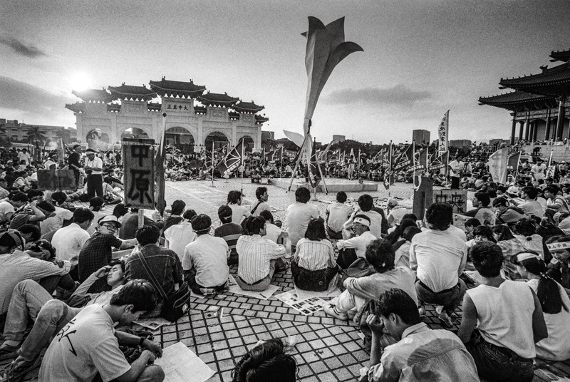 1990年5月,反軍人干政大遊行。(攝影/劉振祥)