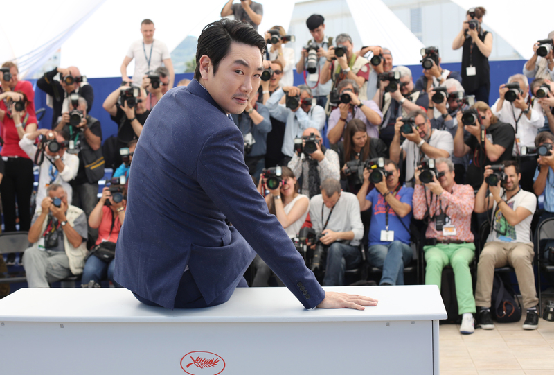 2016年5月14日,第69屆坎城影展期間,趙震雄參與宣傳電影《下女的誘惑》。(攝影/Thibault Camus/AP Photo/達志影像)