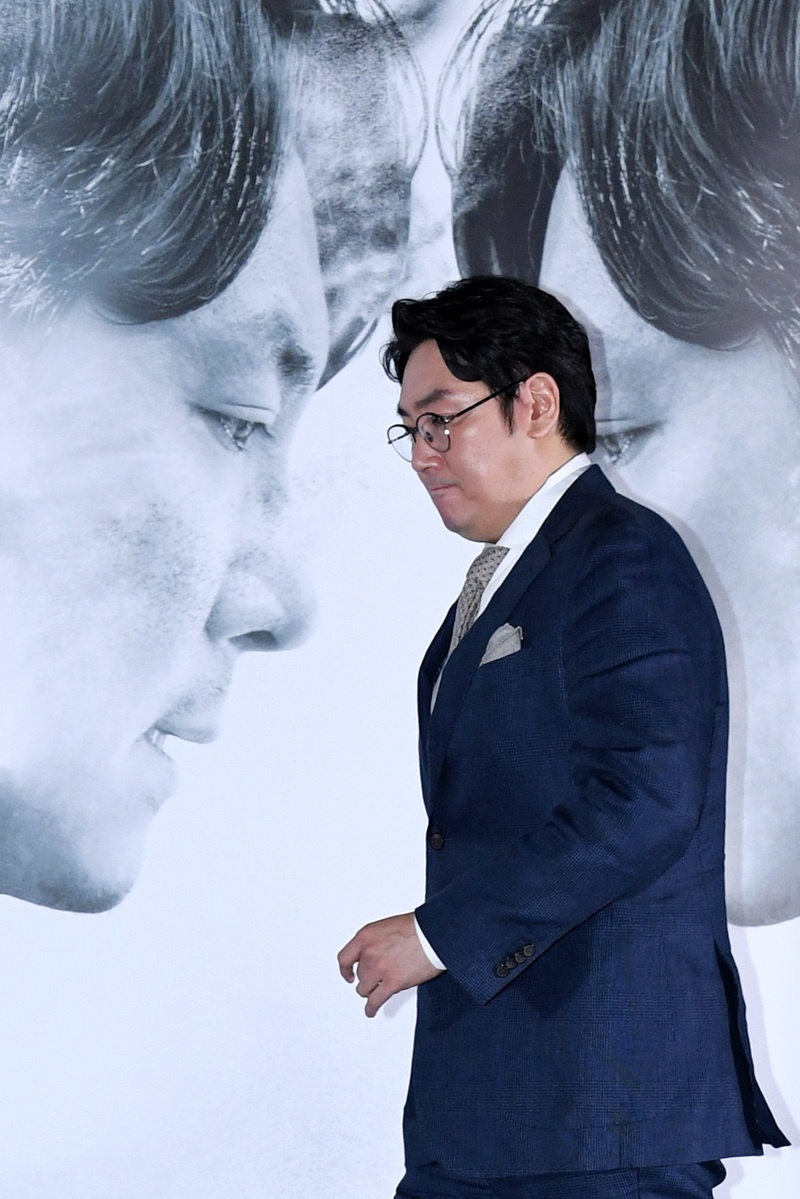 2020年6月9日,趙震雄出席於首爾樂天電影院舉行的電影《雙面追緝》記者會。(攝影/THE FACT/Imazins/Getty Images)