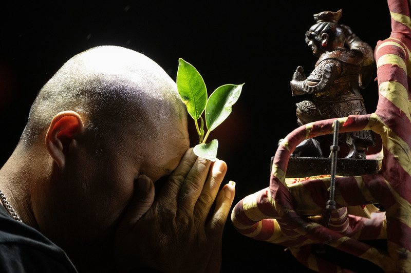 2025年2月11日，台東玄武堂舉辦炸寒單祈福活動。（攝影／楊子磊）