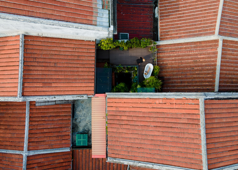 老街屋頂，新北市，2020。（攝影／葉陶軒）