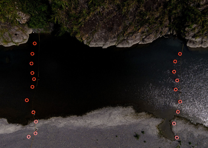 南勢溪（新烏公路旁），新北市，2020。（攝影／葉陶軒）