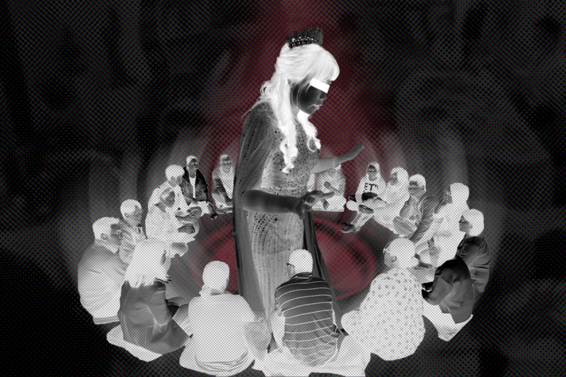 曾是物理治療師的王禹婕因為熱衷身心靈領域，10年前成立「藝識流」療癒團體，卻步上操控、暴力與死亡的結局。（圖片提供／受訪者；設計／江世民）