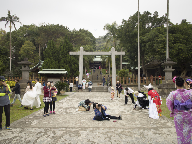 編號17，桃園忠烈祠：遊客。（攝影／曹良賓）