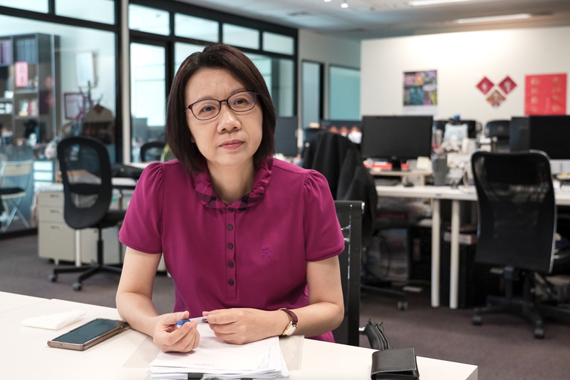 雜誌公會理事長龔汝沁早年任職於資誠會計師事務所，其後投身媒體出版界，曾任《商業周刊》總經理10年，擁有深厚財務與營運管理經驗。（攝影／方君竹／影片截圖）