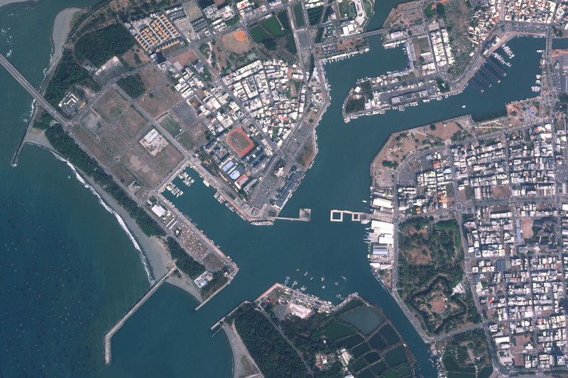 台南安平港。（圖片提供／國家太空中心）