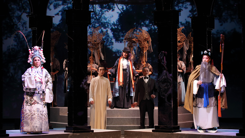 2019台灣戲曲藝術節推出旗艦製作《當迷霧漸散》，請來施如芳編劇，再現霧峰林家、台語電影、戲曲在歷史洪流中的電光交會。（劇照提供／一心戲劇團；攝影／徐欽敏）