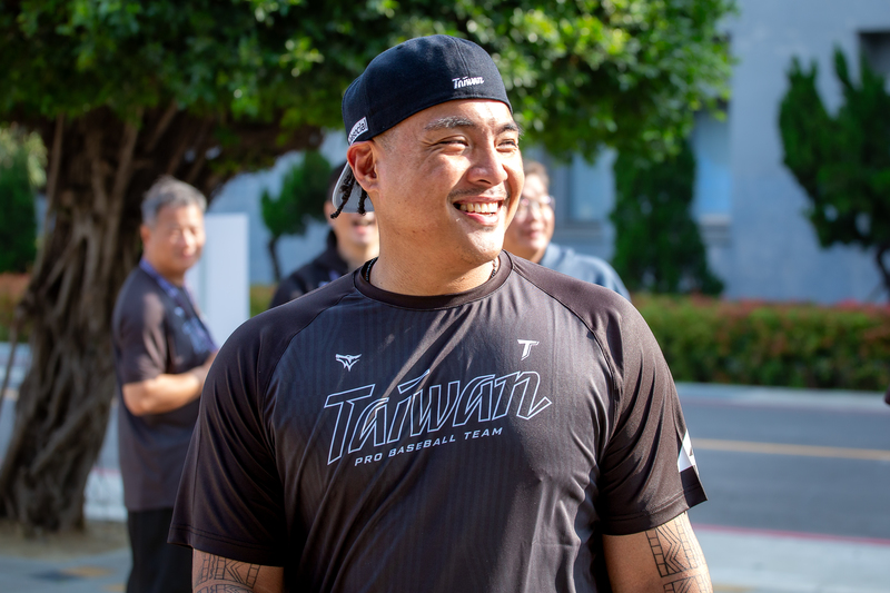 2026年1月15日，台灣隊在國訓中心集訓，吉力吉撈・鞏冠（Giljegiljaw Kungkuan）以捕手身分入選，他認為，蹲補愈穩就愈能幫球隊增加贏球機率。（攝影／黃政嘉）