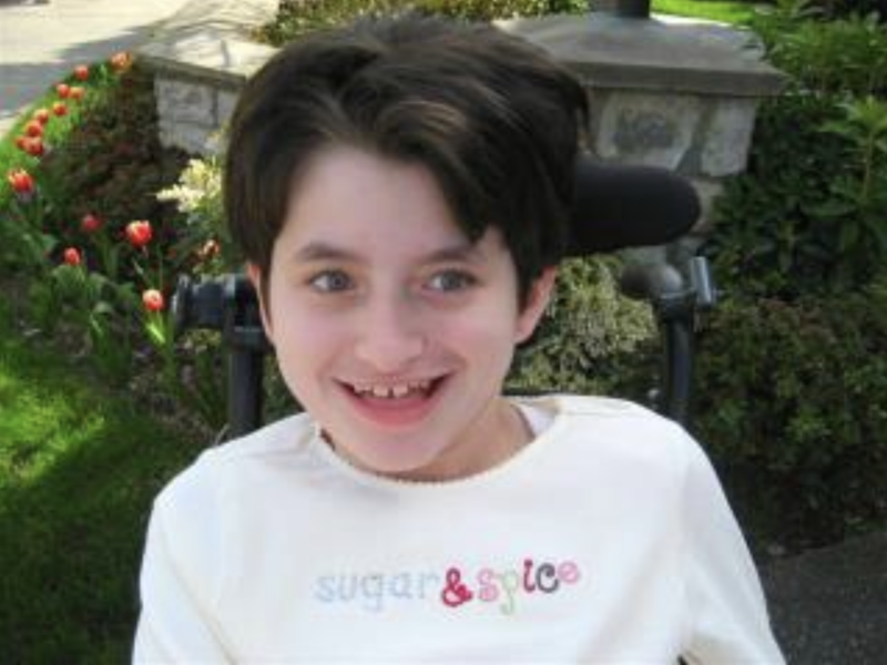 2007年，接受生長抑制處置後約3年的艾希莉。（圖片來源／Ashley's blog；公開授權／www.pillowangel.org）