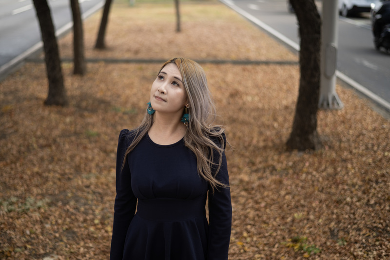 有17年年資的網紅羅嵐，憑著努力累積粉絲，在台北網紅節屢屢獲獎。活動之後，她也曾參與《大陸尋奇》的宣傳。（攝影／楊子磊）