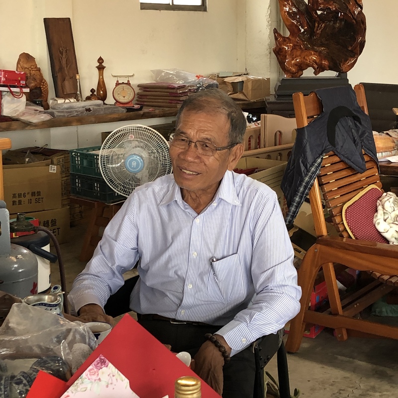 伐木業商黃德芳。（攝影／張雅綿）