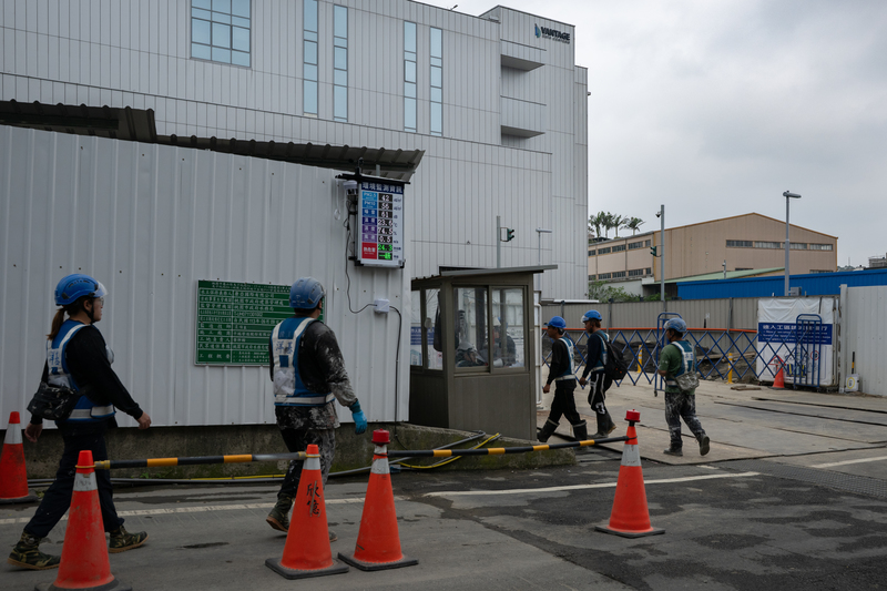 桃園龜山的「A-Top新嶺雲端數據園區」內，已有一座建設完成的美商威德新（Vantage）資料中心，由台灣大斥資88億元承租；另有一座由新加坡商Keppel及DDSP等業者所投資、正在興建中的Westwood資料中心。（攝影／謝佩穎）