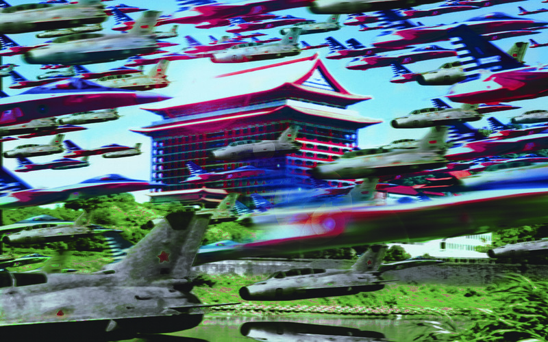 《決戰境外》系列。（創作者／梅丁衍／忠泰美術館提供）